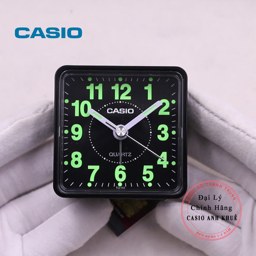 Đồng hồ để bàn - du lịch Casio TQ-140-1DF có báo thức cỡ nhỏ