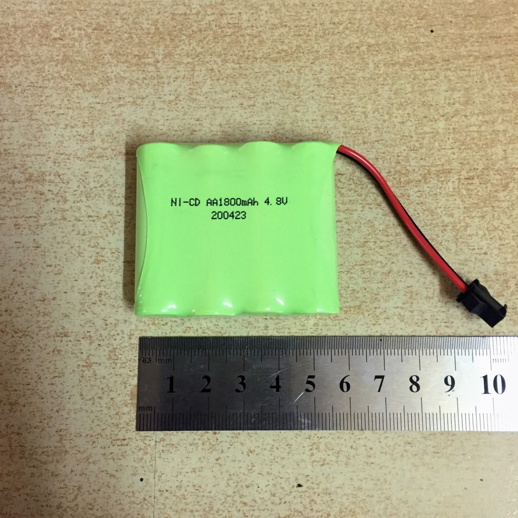 Pin 4.8 dung lượng 1800mah chân càng đen dành cho ô tô điều khiển
