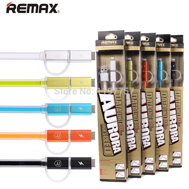 Dây sạc Remax tự ngắt 2 đầu chính hãng