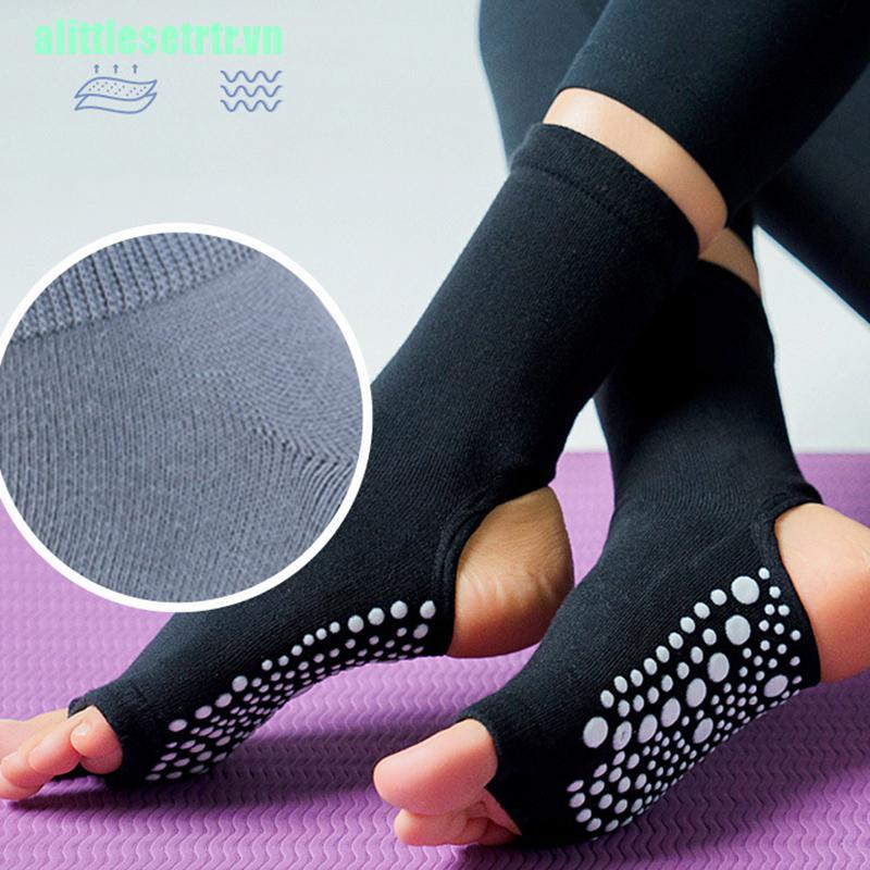 Vớ Cotton Xỏ Ngón Tập Yoga Chống Trượt Cho Nữ