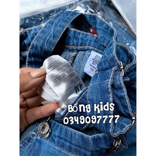 Yếm Váy Bé Gái Minnie Denim HaM