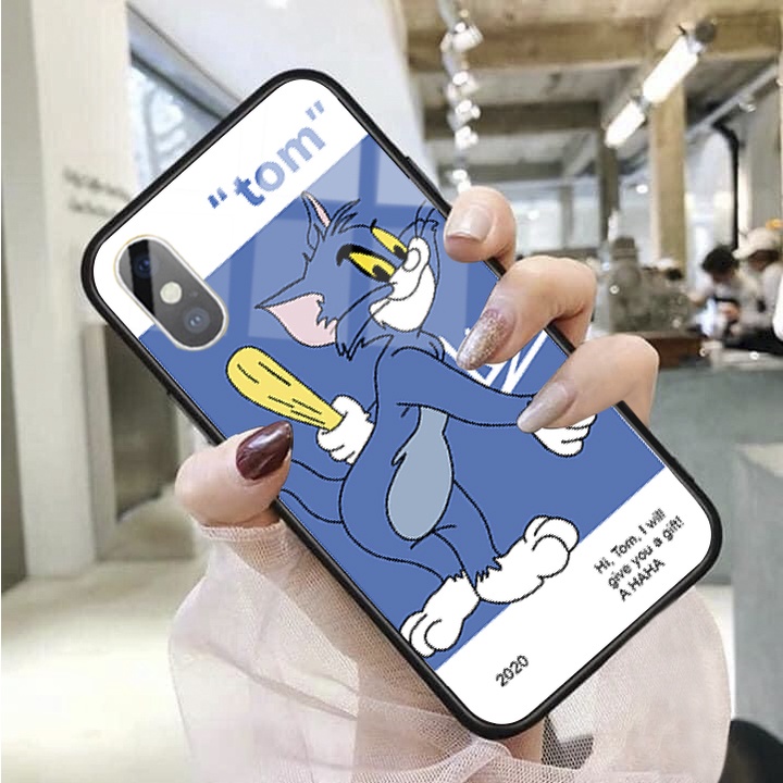 Ốp lưng iphone kính cao cấp mèo phản công case 14plus 14 pro max 13 12 promax 11 mini 6 6s 7 8 plus x xr xs Se