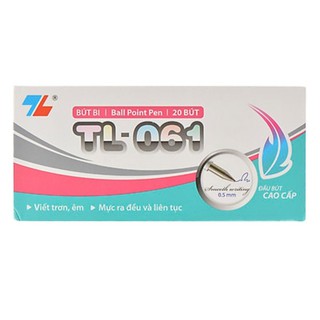 [ Chính hãng ] Bút bi Thiên Long TL-061 ( nét 0.5 mm, 20 cây / hộp ) hàng có kiểm tra chất lượng và an toàn