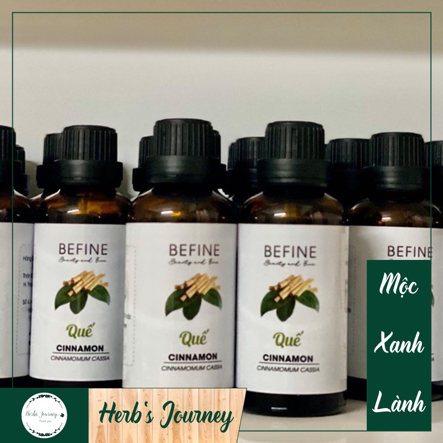 Tinh dầu Quế nguyên chất - BEFINE - Chưng cất tự nhiên - Thơm phòng, giữ ấm