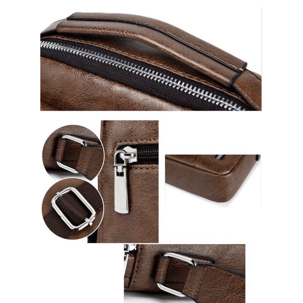 [HOT TREND] Túi đeo chéo nam thời trang đựng Ipad, điện thoại, ví, đồ cá nhân (kèm video ảnh)