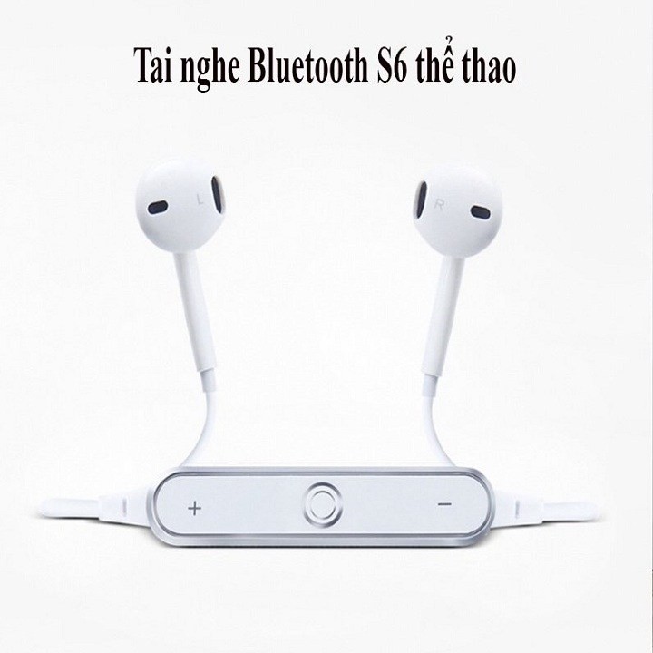 TAI NGHE BLUETOOTH THỂ THAO S6 - GIÁ RẺ - KHÔNG DÂY - SÀNH ĐIỆU - NĂNG ĐỘNG - CÁ TÍNH