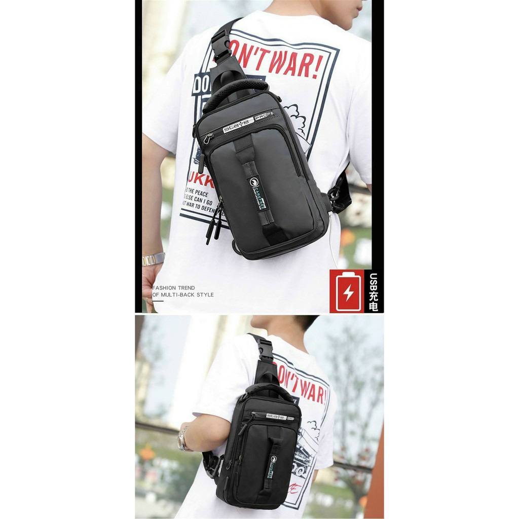 Túi đeo chéo nam đa năng chống nước bền bỉ, Túi chéo nam TC60-D | BigBuy360 - bigbuy360.vn