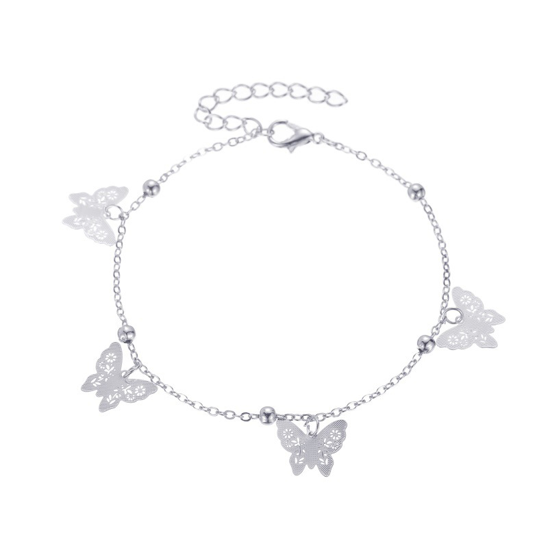Temperament Hollow Butterfly Anklet Sexy Simple Foot Jewelry Personality Foot Chain | BigBuy360 - bigbuy360.vn