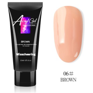 Gel gum đắp nối móng-poly gel 15ml (dùng móng up và hơ đèn)