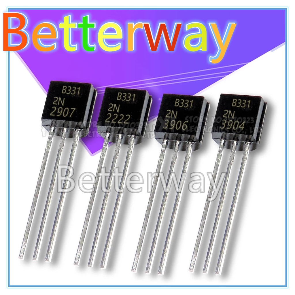 100 CÁI 2N2222 2N2222A TO-92 TO 92 Transistor 2N2907 2N3904 2N3906 2N4401 2N4402 2N5087 2N5088 2N508