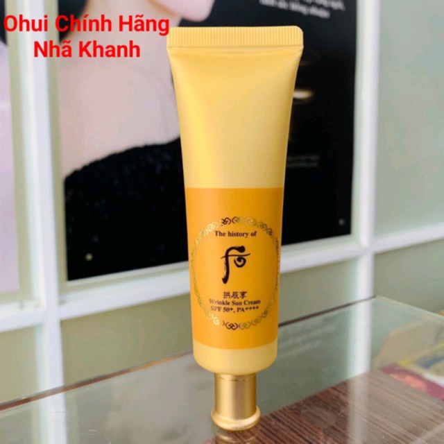 Kem chống nắng chống nhăn Whoo Wrinkle Sun Cream 50ml SPF50/PA++++ - Nhã Khanh Ohui