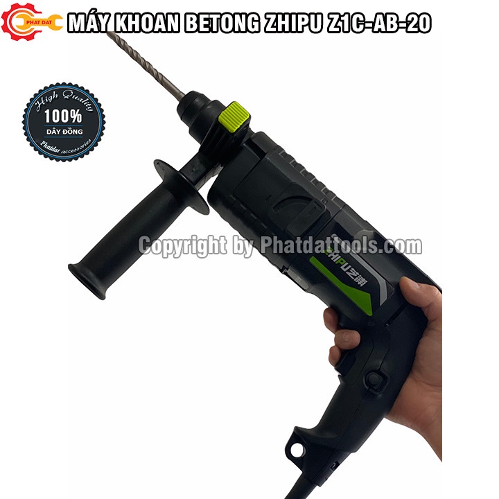 Máy Khoan Betong ZHIPU Z1C-AB-20  - Tặng Kèm 4 Mũi Khoan Betong 6-8-10-12 - Công Nghệ Đức - Bảo Hành 6 Tháng