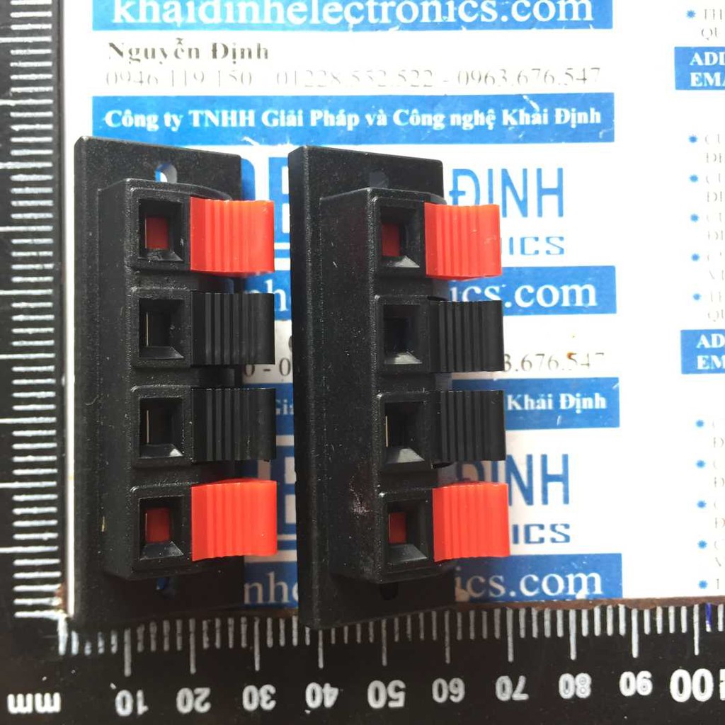 3 cái đầu jack RCA, jack âm thanh audio đen đỏ 4P, loại lớn 25*70mm kde3329