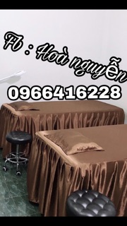 Gra (ga) giường spa Phi bóng  ( có bao gối )