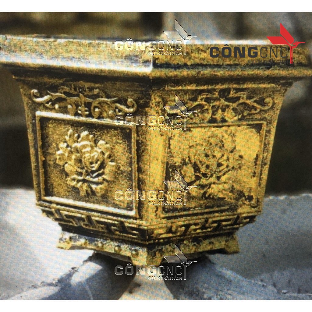 Khuôn Chậu Cảnh Giá Rẻ, Khuôn Chậu Lục Giác 30