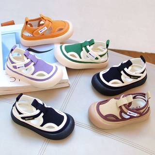 Sandal trẻ em trai bé gái mũ lưỡi trai đế mềm khoét lỗ thời trang trẻ trung