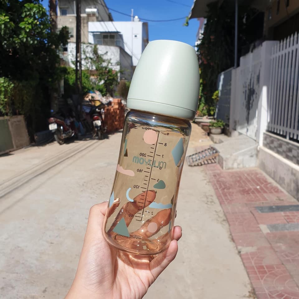 Bình Sữa Moyuum Họa Tiết Mẫu Mới 170ml 270ml | Minizon Kids