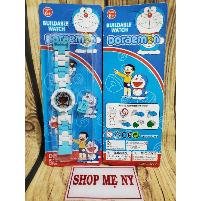 Đồng hồ điện tử Doraemon dây mắt xích tháo ráp