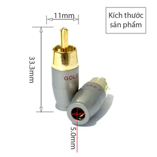 Đầu hàn Jack AV godsnake nhỏ - 2 jack