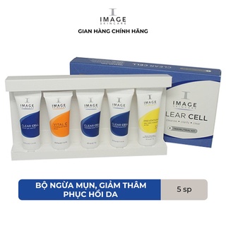 Bộ mỹ phẩm làm sạch và giảm thâm Image Skincare Clear Cell dành cho da dầu mụn 7ml