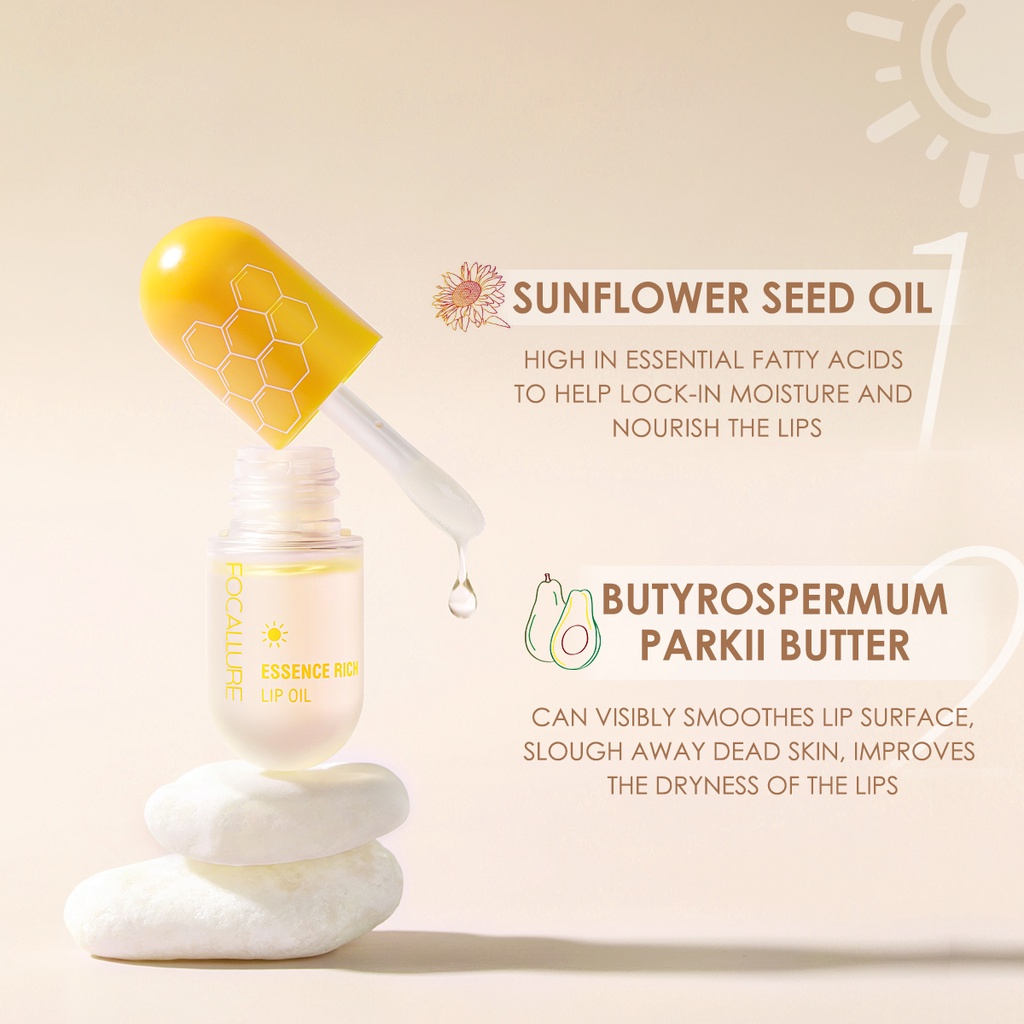 FOCALLURE Son bóng dưỡng ẩm che đường vân môi 4ml