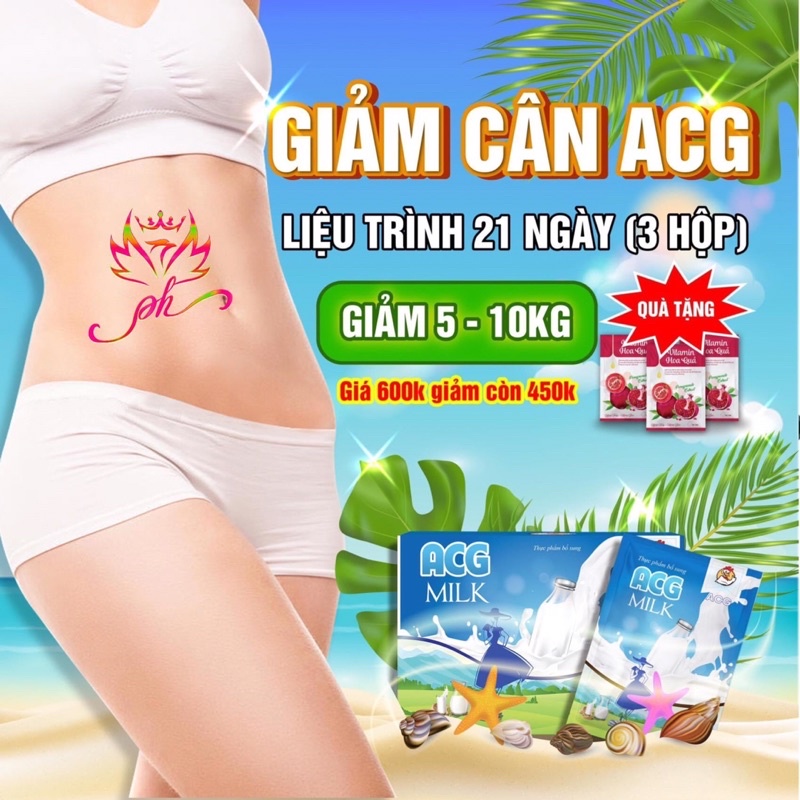 Giảm Cân Vị Sữa Acg Tặng Kèm Detox - Giảm Cân Cấp Tốc Tặng Kèm Quà