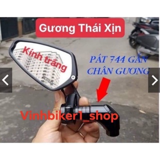 Gương Gù Thái CRG Kính Trắng + Chân Gương Vát 744 Siêu Xịn