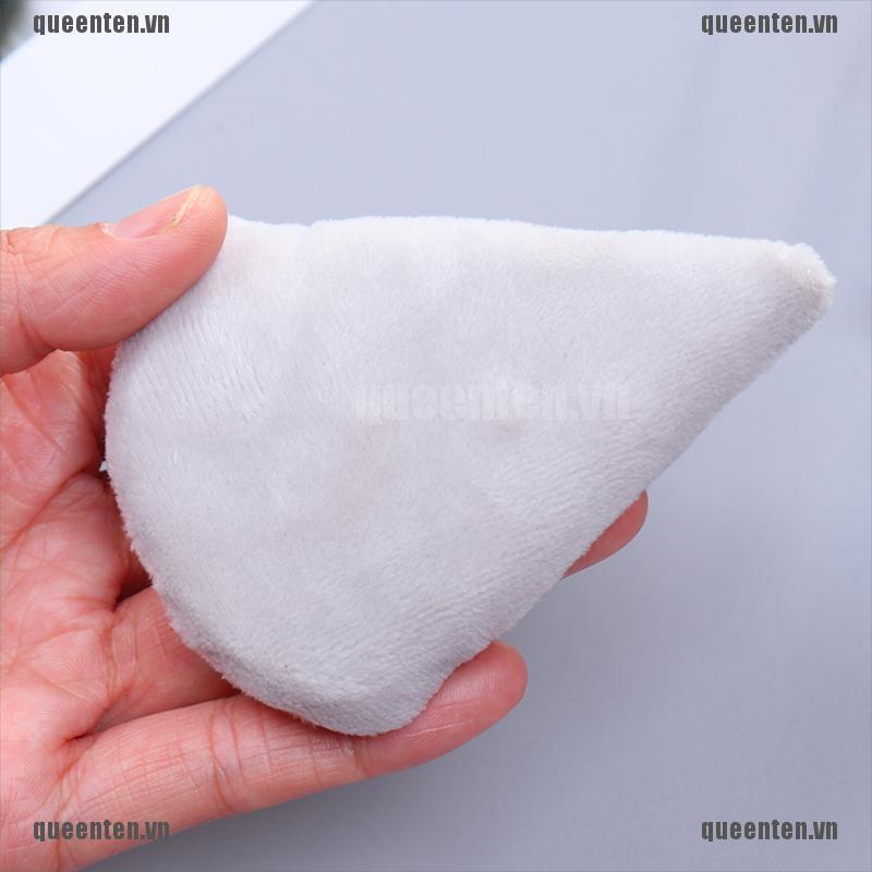 Mút Trang Điểm Mini Hình Tam Giác Bằng Vải Nhung Cotton Satin