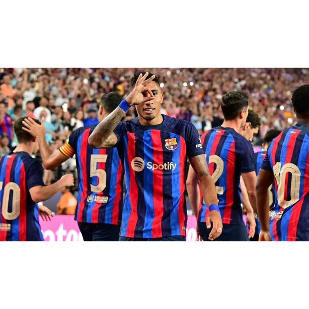 Bộ quần và áo bóng đá sân nhà mẫu mới  2022 câu lạc bộ Barcelona, oneshop