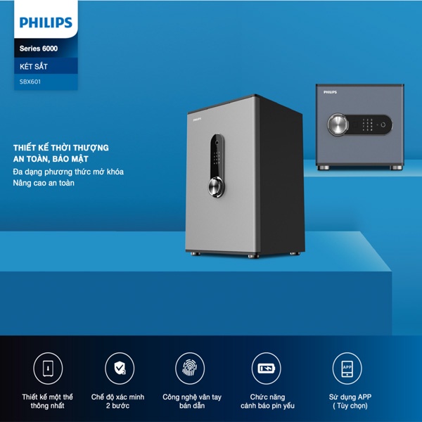 Két sắt Philips SBX601 Khóa điện tử | Shopee Việt Nam