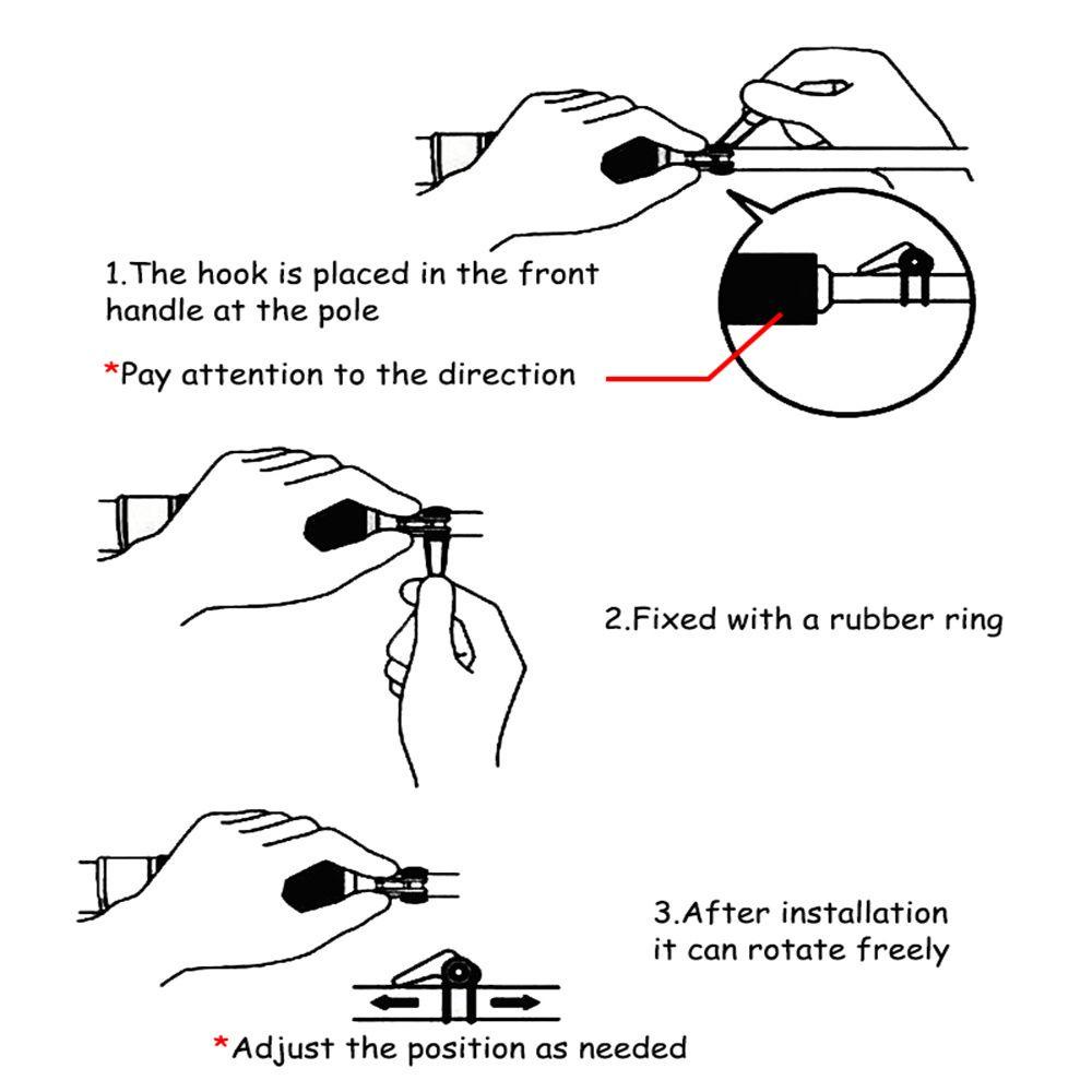 Set 10 giá giữ lưỡi câu cần câu cá an toàn nhỏ gọn chuyên dụng tiện lợi