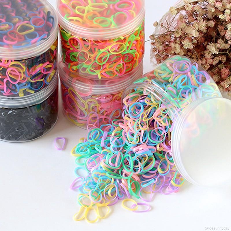 Set 500 dây thun cột tóc nhiều màu