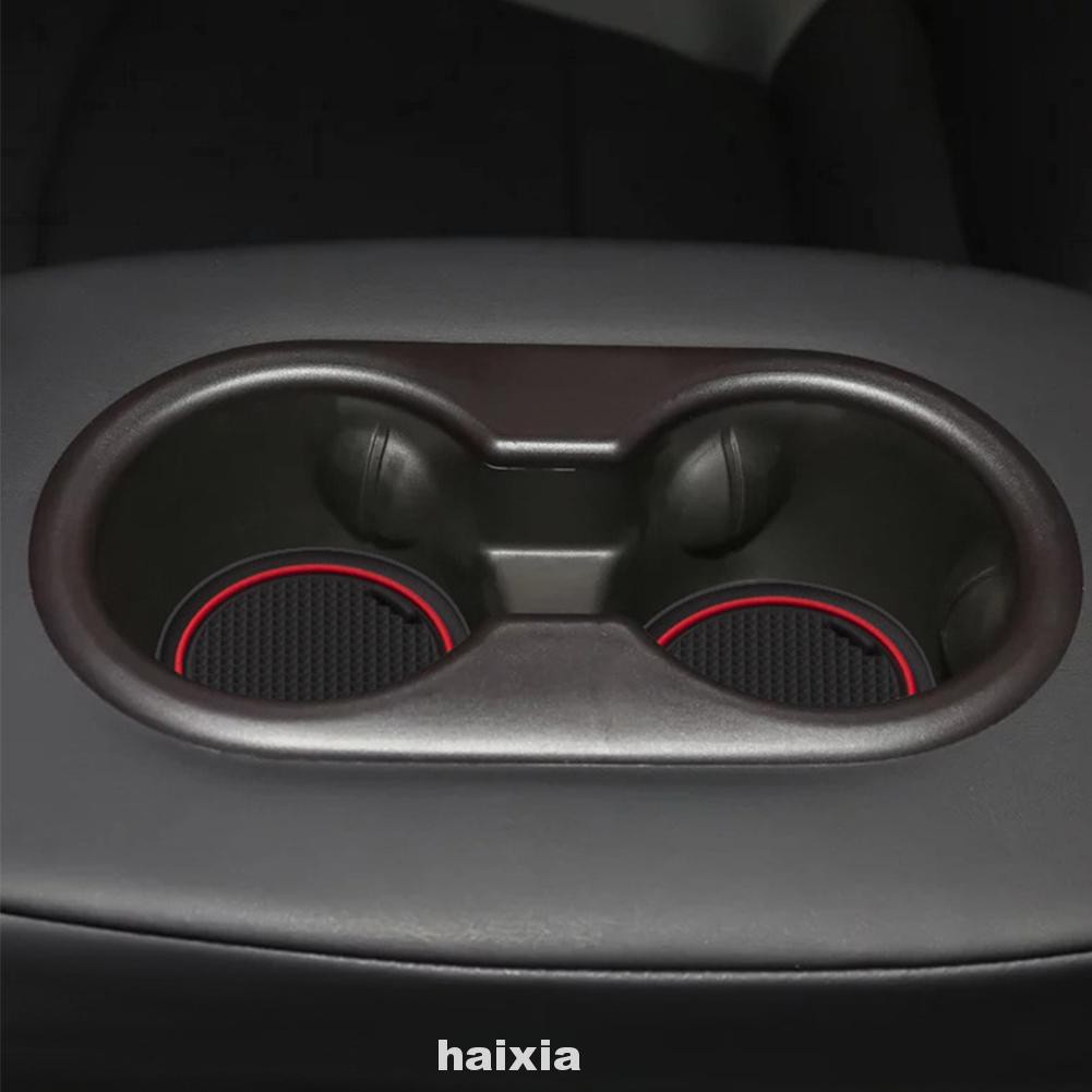 7pcs Cup Holder Eco-friendly Simple Storage Nonslip Interior Center Console For Tesla Model 3