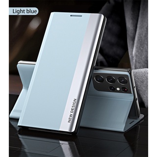 Ốp Điện Thoại Da Nắp Gập Từ Tính Sang Trọng Dành Cho Samsung Galaxy S22/S22 Plus/S22 Ultra