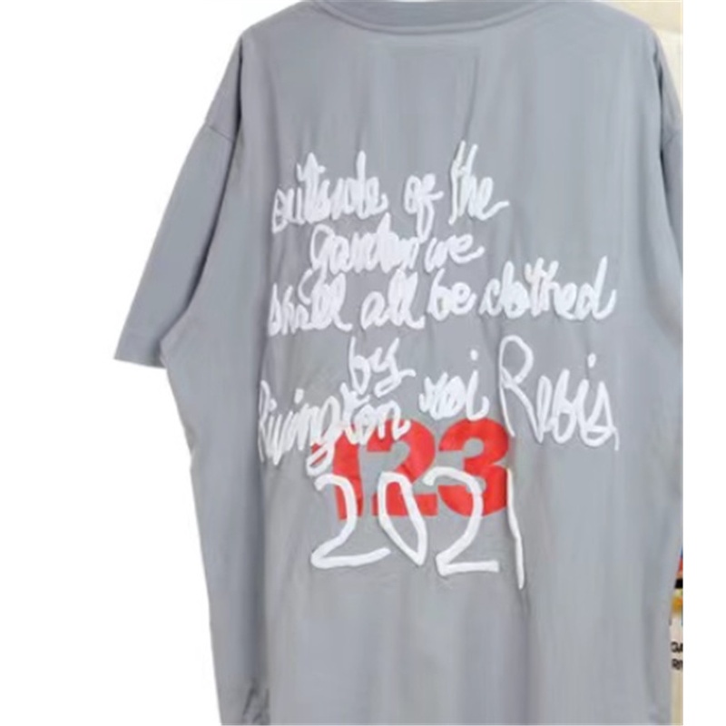 Áo Thun Tay Ngắn In Chữ RRR123 Thời Trang Cho Nam Nữ