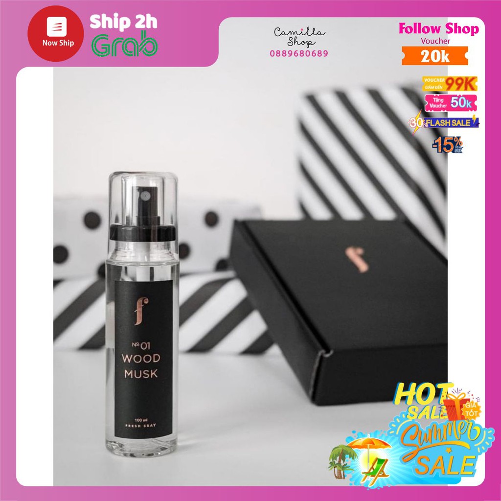 Nước thơm xịt quần áo F Fresh Spray giữ hương 8 tiếng