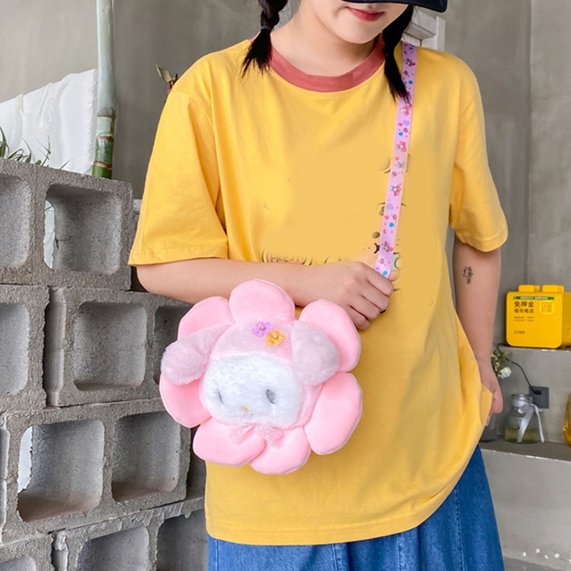 Túi Đeo Chéo Vai Hình Bông Hoa Xinh Xắn Dành Cho Nữ