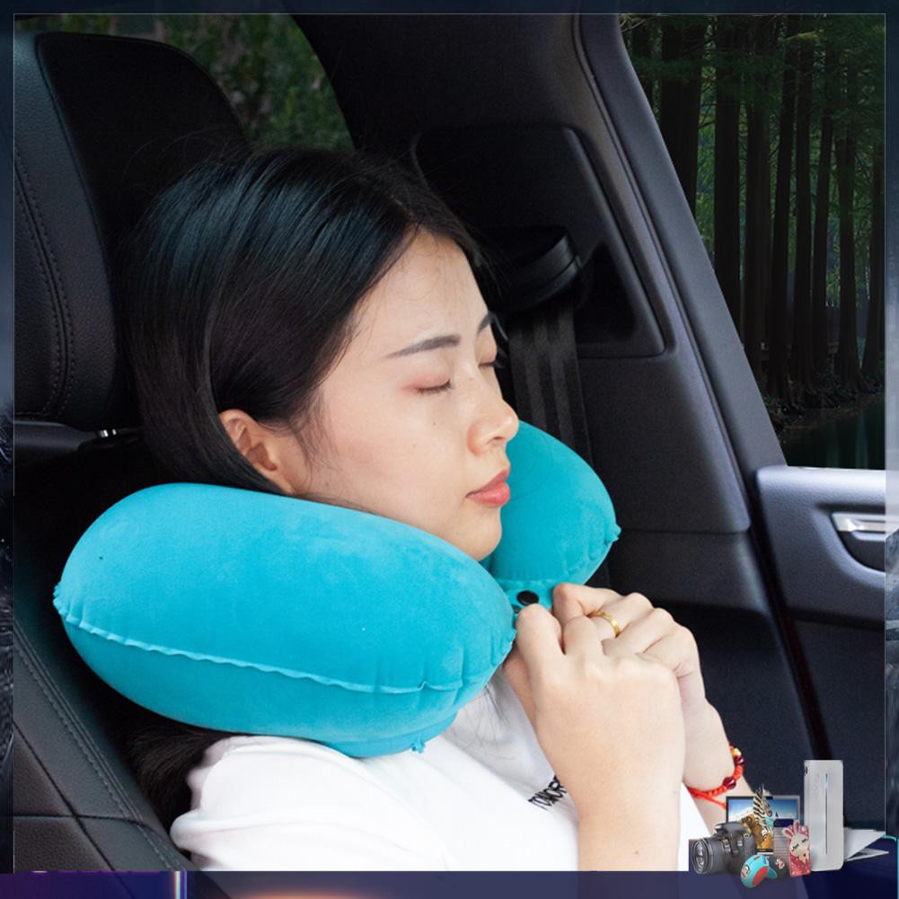 Gối bơm hơi kê cổ hình chữ U thích hợp khi đi du lịch/ sử dụng tại nhà