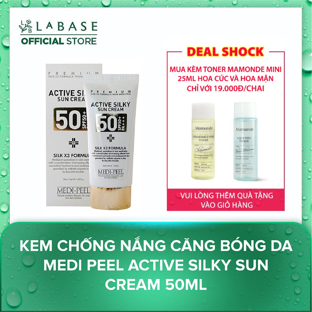 Kem Chống Nắng Căng Bóng Da Medi Peel Active Silky Sun Cream 50ml