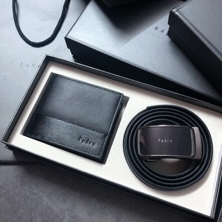 set thắt lưng + ví nam pedro xuất dư s130