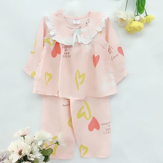 Đồ bộ bé gái - Bộ tole dài bé gái size 10kg-35kg (form chuẩn ký)