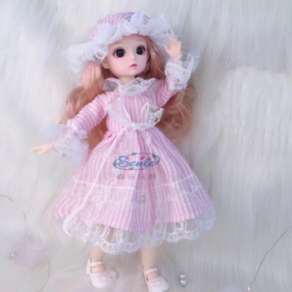 Búp bê đồ chơi 3D 30cm đáng yêu xinh xắn dành cho bé gái