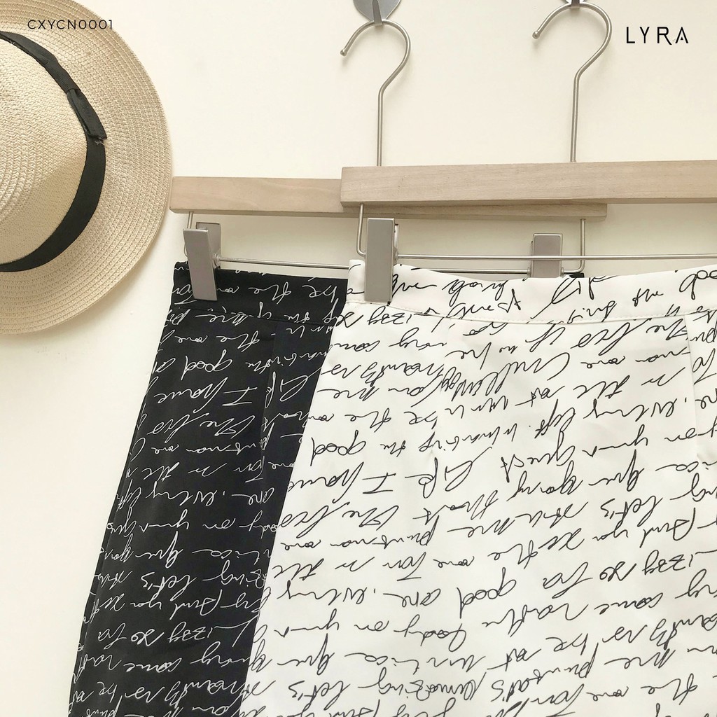 Chân váy chữ A lưng cao in chữ LYRA, họa tiết cá tính thời trang phong cách Hàn Quốc-CXYCN0001 | BigBuy360 - bigbuy360.vn