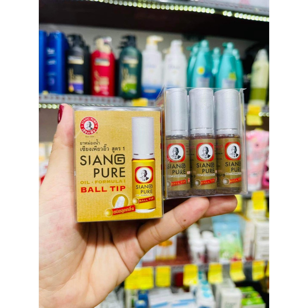 Dầu gió ống lăn Siang Pure Thái Lan 3cc