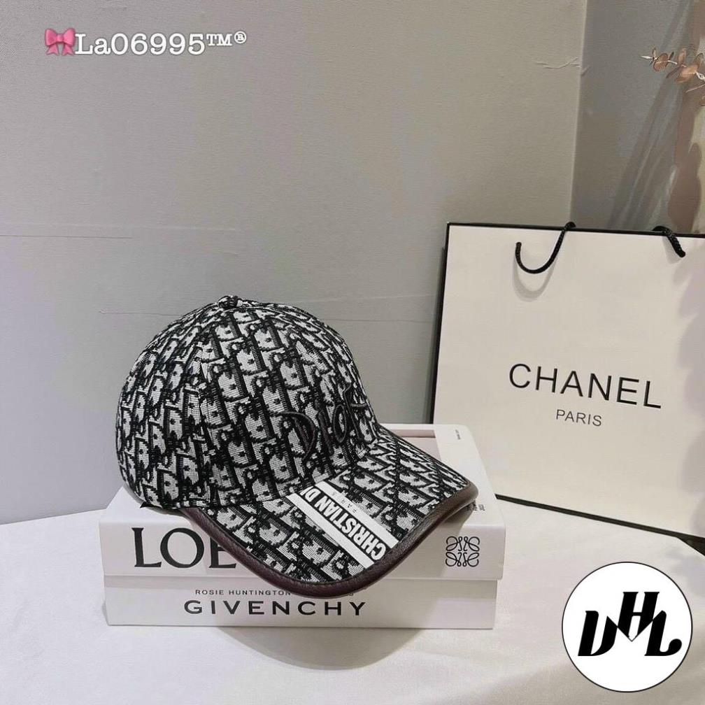 (HOT2022) Nón kết, mũ lưỡi trai nam nữ DIOR viền da siêu chất vải đẹp chuẩn thời trang (Ảnh thật)