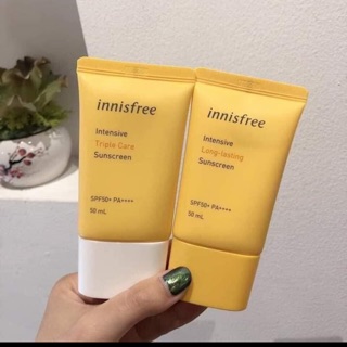 Mua Kem chống nắng innisfree tặng 1 hộp khẩu trang 4 lớp 50 chiếc