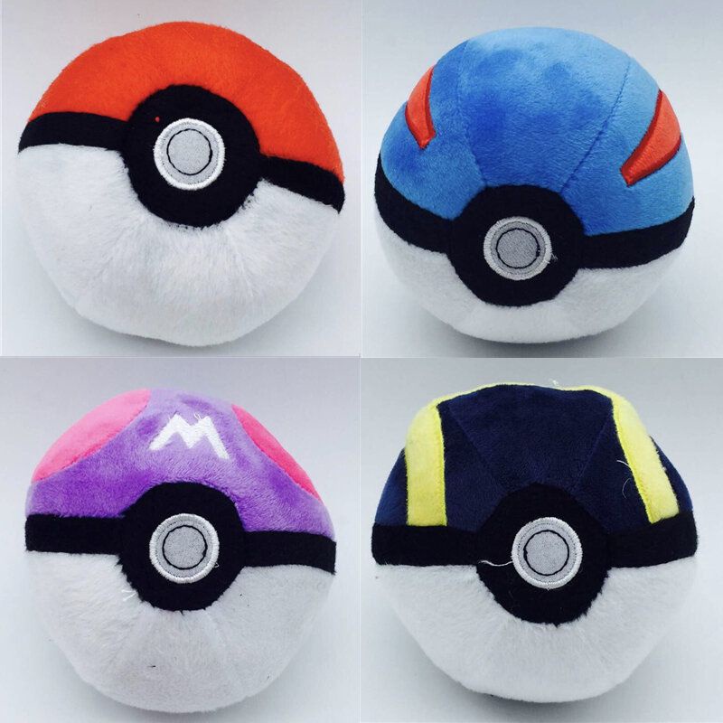 Pokemon PokeBall Cute Plush Toy Pokemon Stuffed Doll For Kids Gift