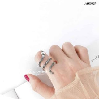 NHẪN RẮN BẠC SIÊU HOT(CHUẨN BẠC)