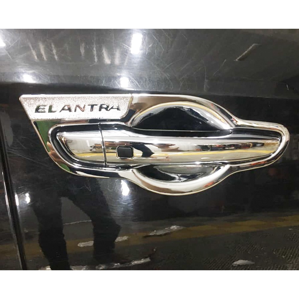 Ốp Hõm Cửa Xe Hyundai Elantra 2016-2019 mạ crom cao cấp