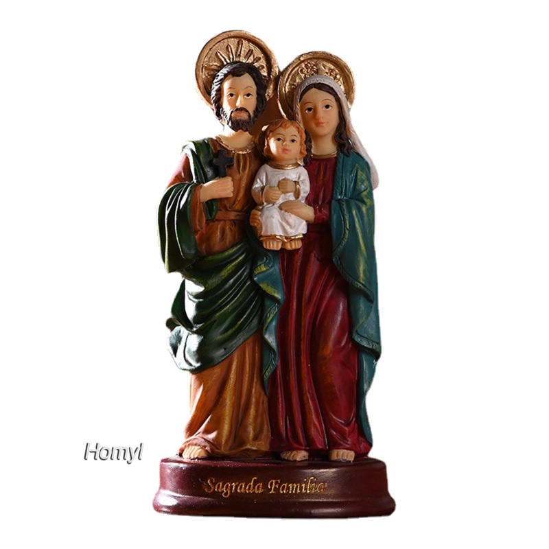 Tượng Chúa Jesus Mary Kích Thước 5.5 Inch Dùng Trang Trí